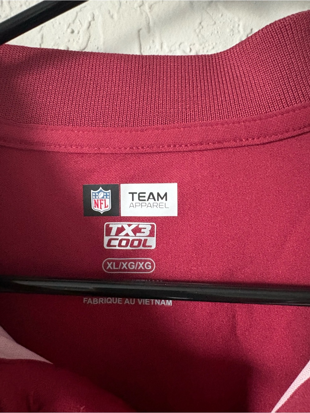 NFL Washington Redskins Men’s Maroon Polo with Team Patch - Picture 4 of 4